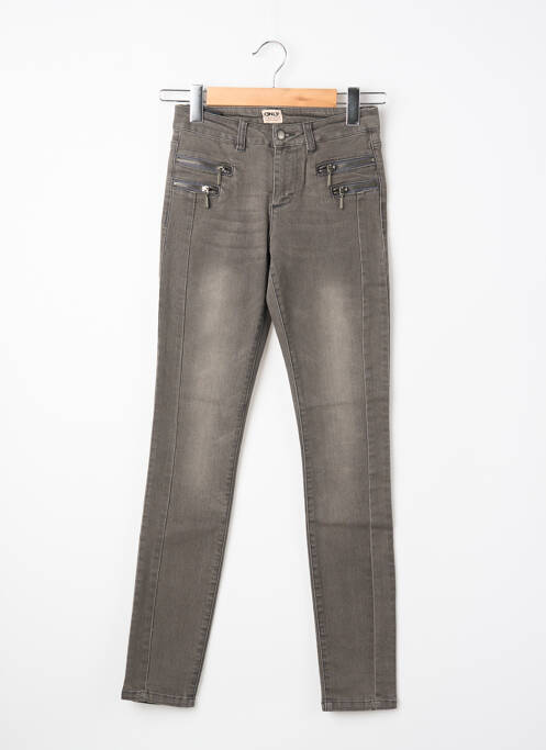 Jeans coupe slim gris ONLY femme
