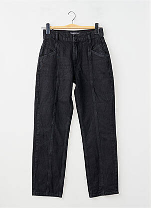 Jeans coupe droite noir ASTRID BLACK LABEL femme