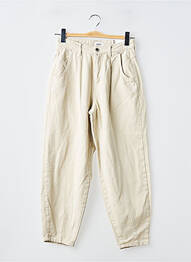 Jeans coupe droite beige ONLY femme