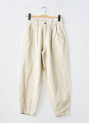 Jeans coupe droite beige ONLY femme