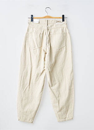 Jeans coupe droite beige ONLY femme