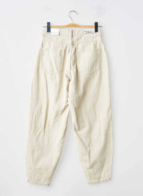 Jeans coupe droite beige ONLY femme