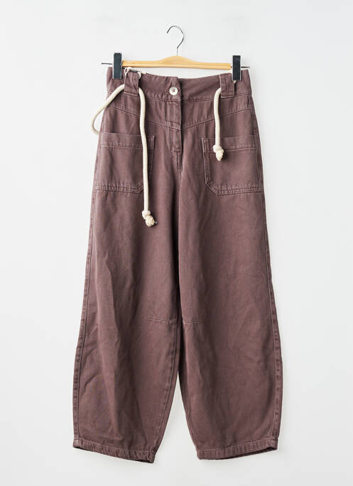 Pantalon droit violet YUGEN femme