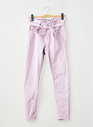 Jeans coupe droite violet ONLY femme