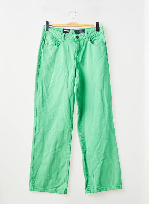 Jeans coupe droite vert NOISY MAY femme