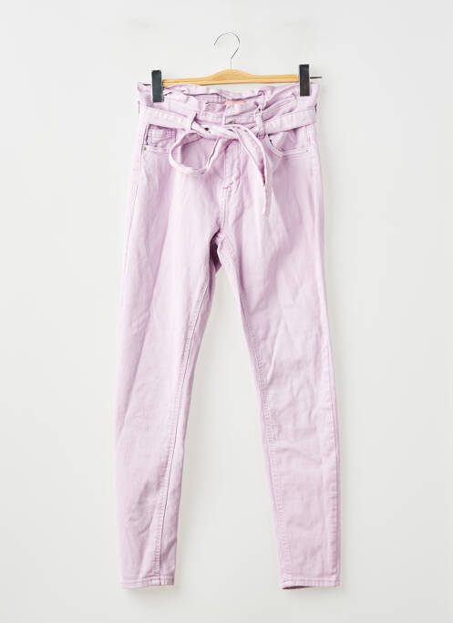 Jeans coupe droite violet ONLY femme