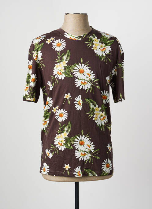 T-shirt marron JACK & JONES homme