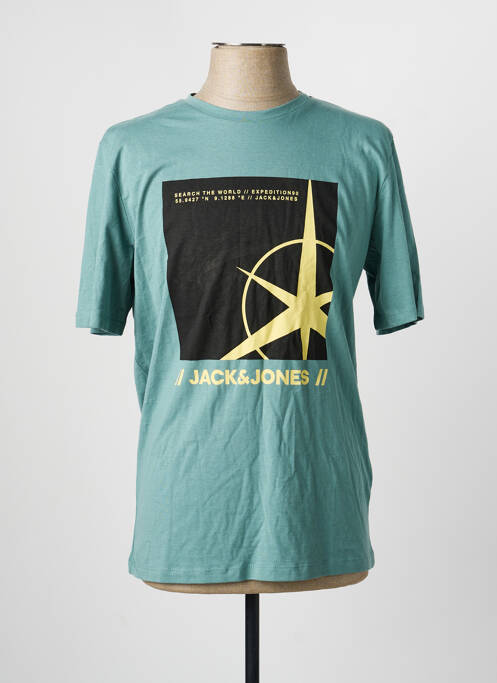T-shirt bleu JACK & JONES homme