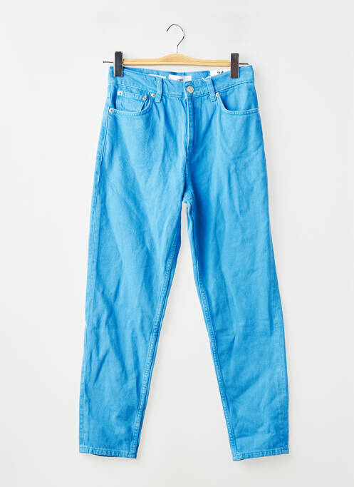 Pantalon droit bleu MANGO femme