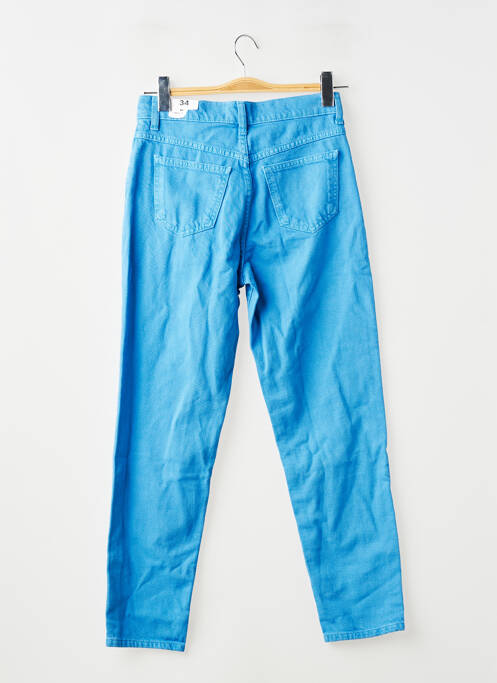 Pantalon droit bleu MANGO femme