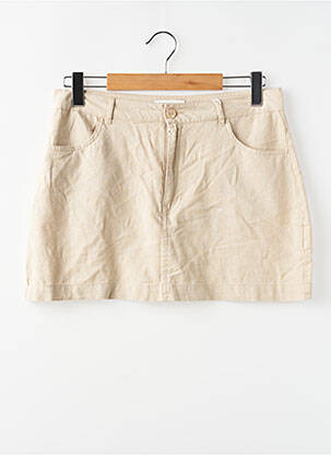 Jupe courte beige ONLY femme