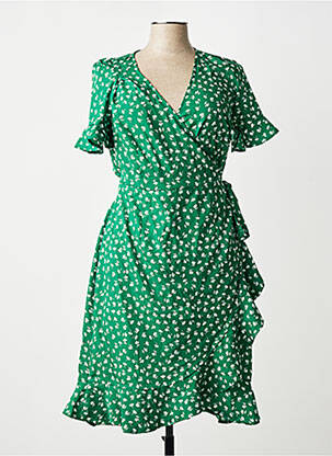 Robe courte vert ONLY femme