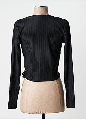 Gilet cache-cœur noir ONLY femme