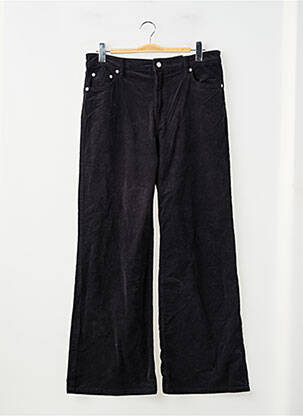 Pantalon droit noir MANGO femme