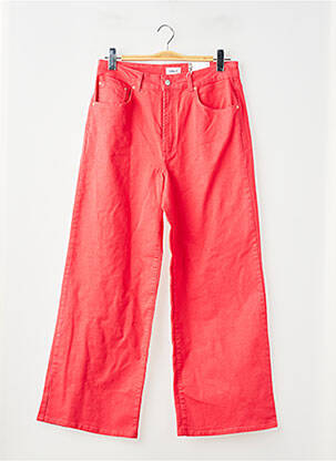 Jeans coupe droite rouge ONLY femme