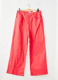 Jeans coupe droite rouge ONLY femme