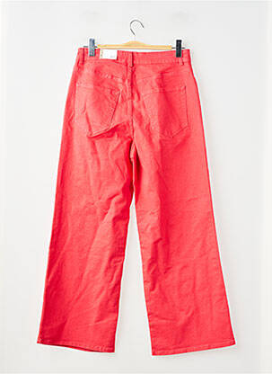 Jeans coupe droite rouge ONLY femme