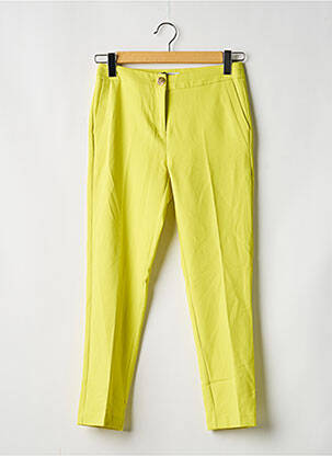 Pantacourt jaune MORGAN femme