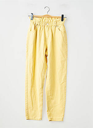 Pantalon droit jaune ONLY femme