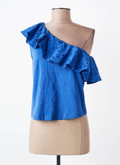 Débardeur bleu MANGO femme