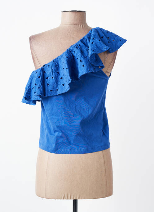 Débardeur bleu MANGO femme