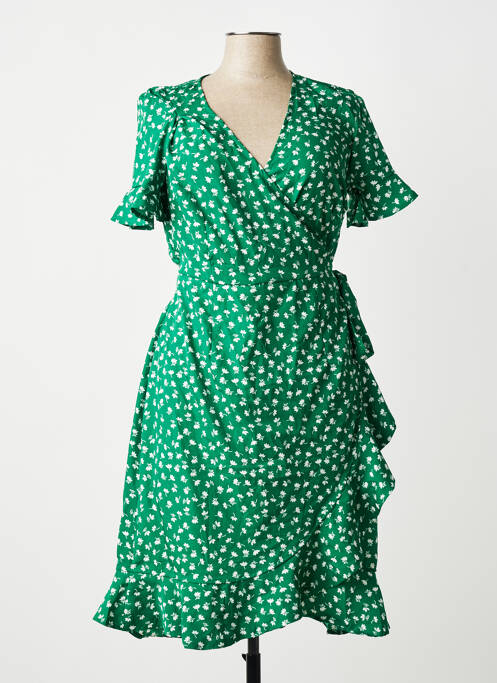 Robe courte vert ONLY femme