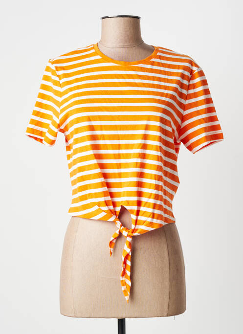 T-shirt orange ONLY femme
