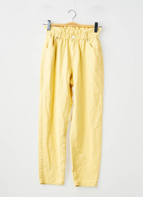 Pantalon droit jaune ONLY femme