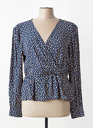 Chemisier bleu JACQUELINE DE YONG femme