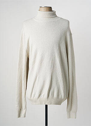 Pull col roulé blanc MANGO homme