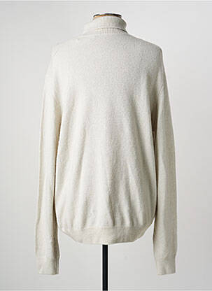 Pull col roulé blanc MANGO homme