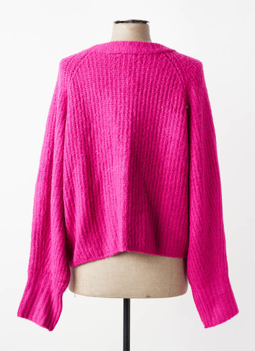 Gilet manches longues rose HAILYS femme