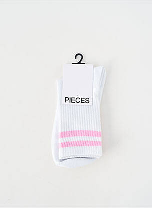 Chaussettes blanc PIECES femme