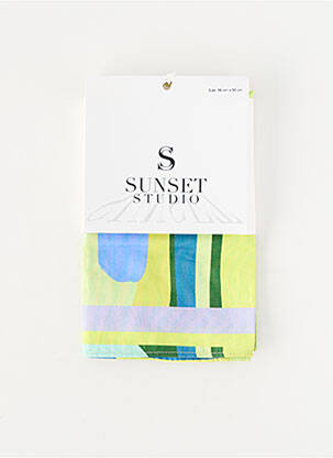 Foulard vert SUNSET STUDIO femme