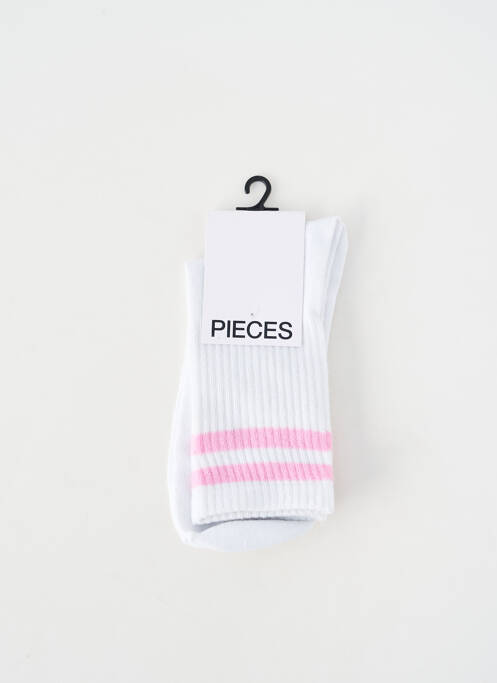 Chaussettes blanc PIECES femme