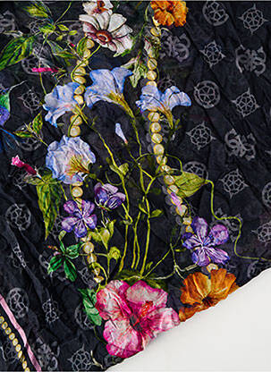 Foulard noir GUESS femme