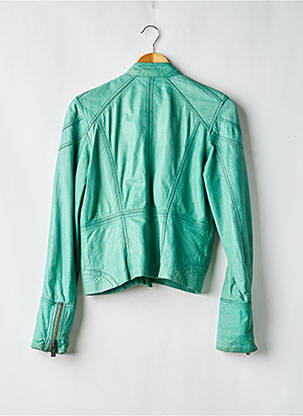 Veste en cuir vert MAZE femme