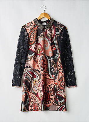 Robe courte noir ANGY SIX femme