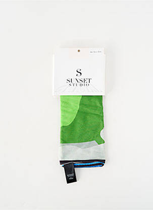 Foulard vert SUNSET STUDIO femme