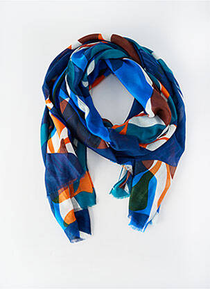 Foulard bleu MANGO femme