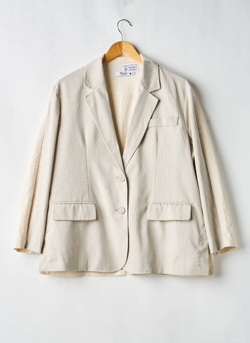 Veste casual beige PLEASE femme