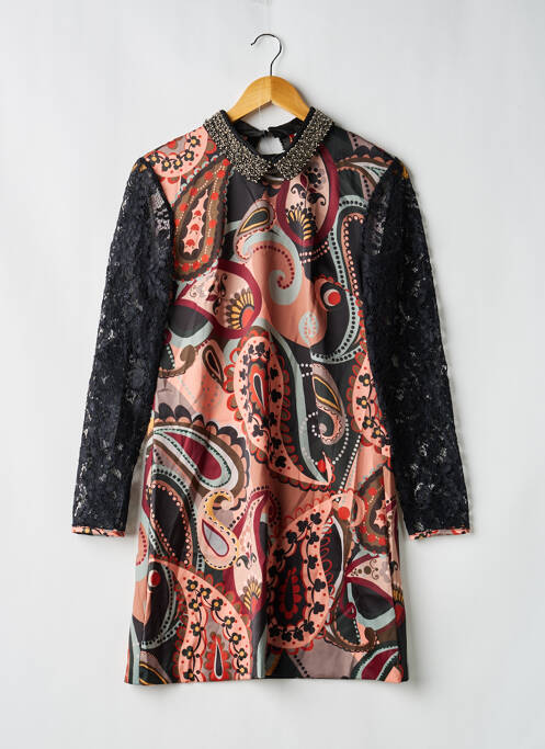 Robe courte noir ANGY SIX femme