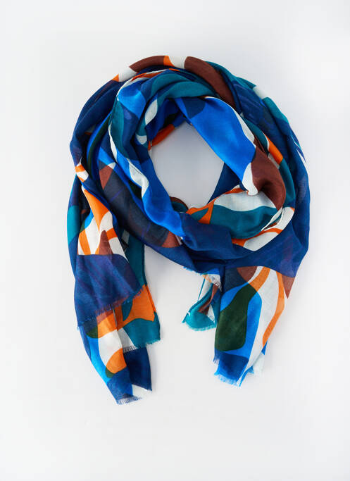 Foulard bleu MANGO femme