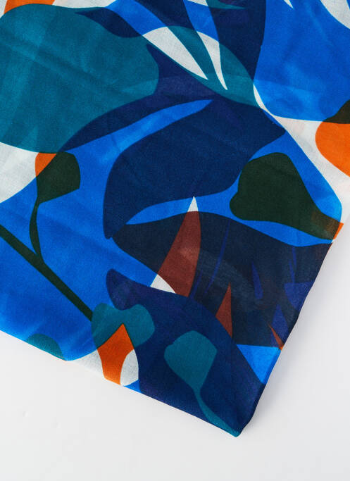 Foulard bleu MANGO femme