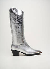 Bottes argent ASTRID BLACK LABEL femme