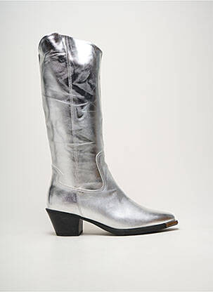 Bottes argent ASTRID BLACK LABEL femme