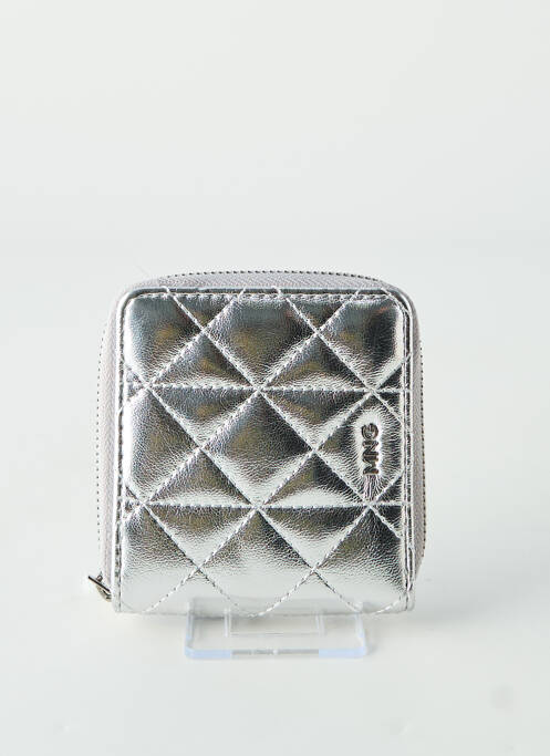 Porte-monnaie argent MANGO femme