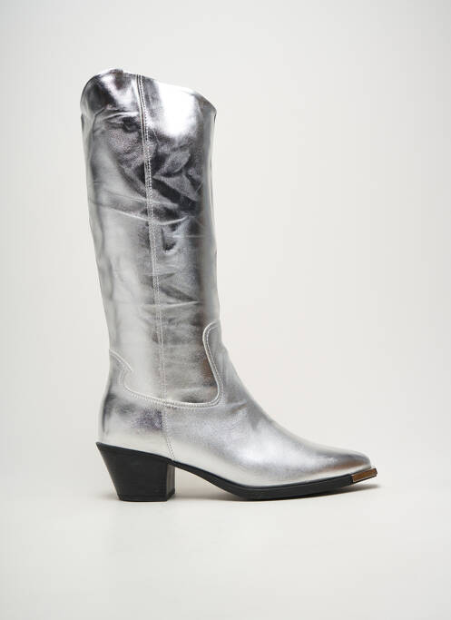 Bottes argent ASTRID BLACK LABEL femme