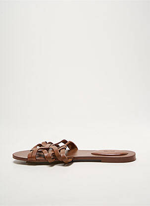 Sandales/nu pieds marron MANGO femme