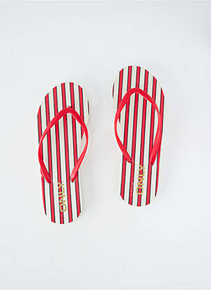 Tongs rouge ONLY femme